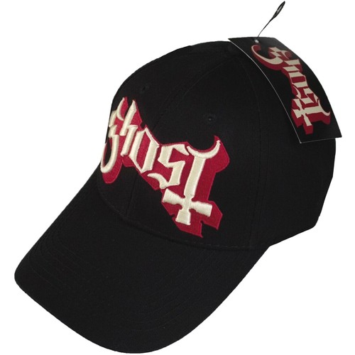 Ghost Baseball Cap Logo Black