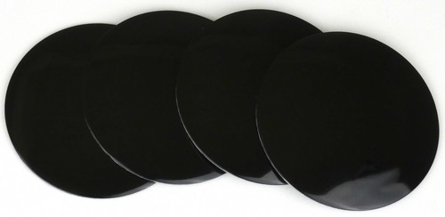 4x Black Wheel Center Hub Cap Sticker Decal 2.2" / 56mm DOME SHAPE Auto Car - Picture 6 of 11