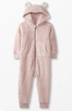 NEW Hanna Andersson Marshmallow Fleece Bear Playsuit Bodysuit Pajama Jumpsuit