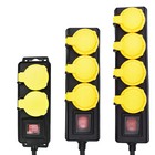 Außen Steckdosenleiste Outdoor Mehrfachsteckdose Mehrfachstecker für Garten IP44