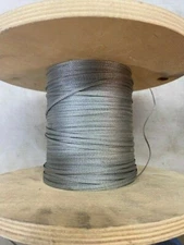 Flat Braid wire 18 AWG 1/8" wide tubular EFI RF shielding grounding 10' Sections