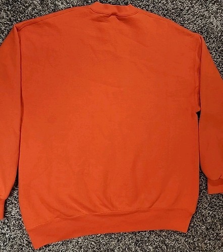 Vintage 90’s Russell Athletic Orange Crewneck Sweatshirt Mens Size XL Blank - Picture 13 of 15