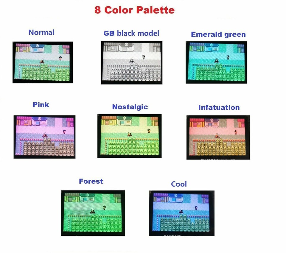 Multi Screen GBA V2 IPS Backlight LCD Backlit Mod For Game Boy Advance ...