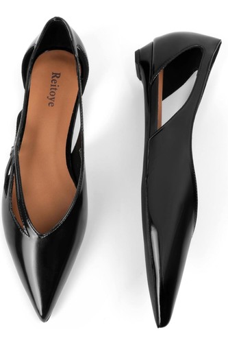New Reitoye Flats for Womens Closed Pointed Toe Ballet Flat Comfortable... - Picture 4 of 8