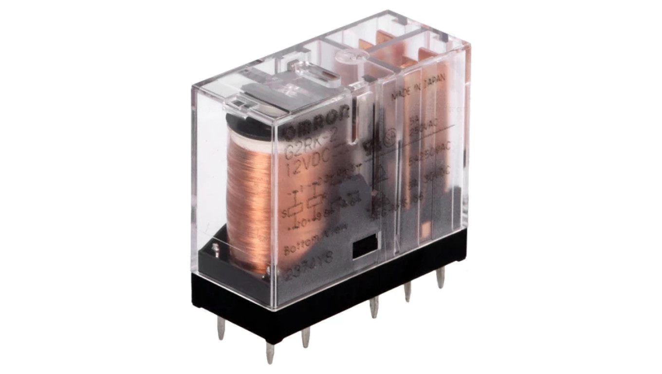 Electromagnetic relay DPDT 3A/250VAC G2RK-2 12VDC /T2UK