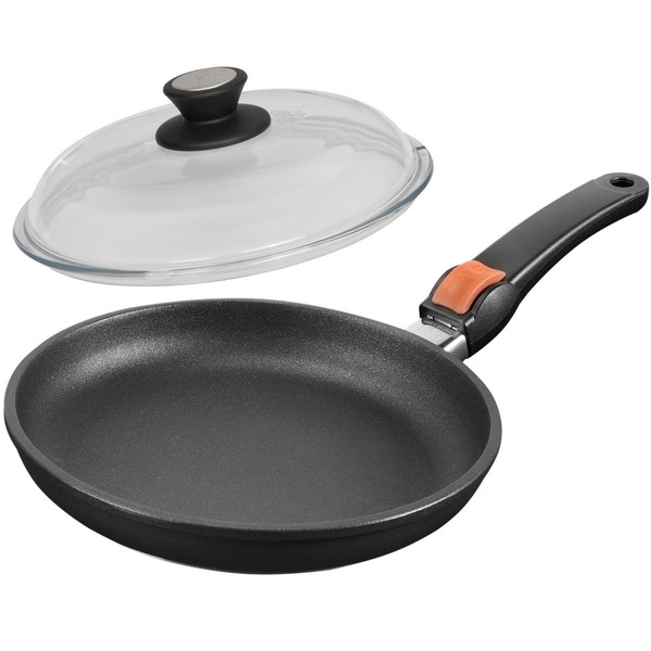 Skk Bratpfanne Ø 26 Cm Induktion Antihaft Pfanne Griff Abnehmbar Mit Glasdeckel-image