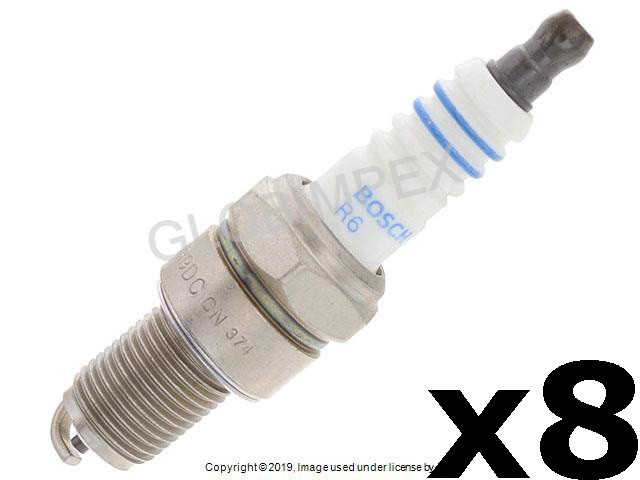 Mercedes r107 w116 w123 w126 Spark Plugs BOSCH NEW 8  1 YEAR WARRANTY