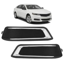 Pair Fog Lamp Light Covers For Chevrolet Impala LS LT LTZ 2014-2020 LH RH Side