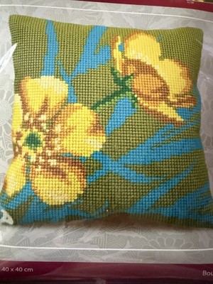 Collection D Art Needlepoint cross stitch pillow cover kits 40x40 Cm