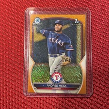 2023  Bowman #BCP-44 Andres Mesa Orange Shimmer Refractor 11/25