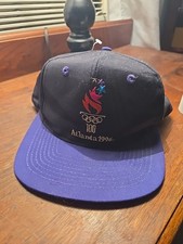 Vintage 90  s Atlanta 1996 Olympics Team USA Black Snapback Hat
