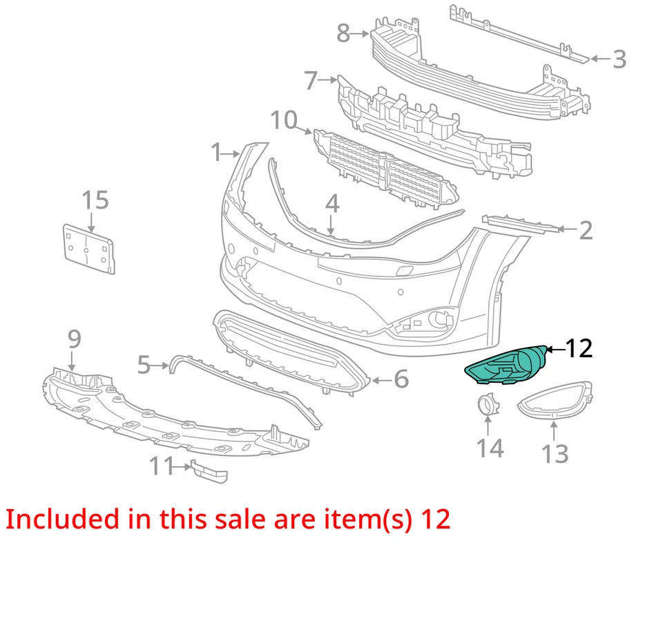 Luz antiniebla delantera izquierda para conductor Chrysler Pacifica 2017-2020 con bisel OEM Foto 4 de 4