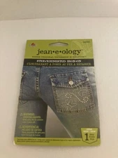 Plaid -  jean - e -ology - Stud Rhinestone Iron On - Butterflies & Accents - New