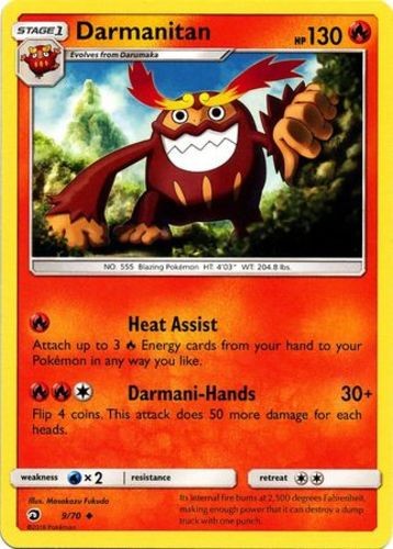 x4 Darmanitan - 9/70 - Uncommon Pokemon Dragon Majesty M/NM
