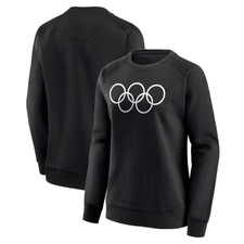 The Olympics Collection Sweatshirt Women's Black Logo Top - New