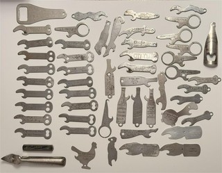 54 Different Beer Soda and Miscellaneous Advertising Bottle Openers