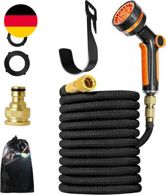 Flexibler Gartenschlauch Mit 10 Funktion 22M, Dehnbarer Flexi Schlauch, Vollmess