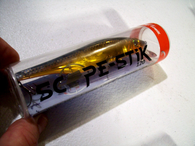 BILL LEWIS SCOPE STIK GOLD/BLK/ORNG 4.75" SUSPENDING TUNGSTEN WEIGHT LURE