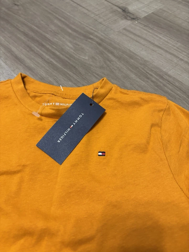 Tommy Hilfiger Niños Talla 4T Manga Larga Naranja Camiseta Manga Gráfico Foto 2 de 4
