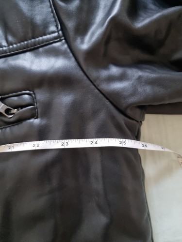 Reportage RGA Leather Jacket Size XL men's black leather coat casual - Picture 9 of 10
