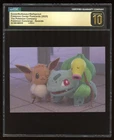 CGC PRISTINE 10 EEVEE/BULBASAUR/BELLSPROUT POKEMON CONCIERGE POSTCARD 2025