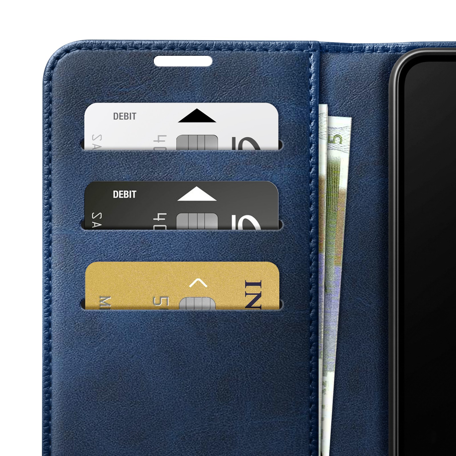 Étui portefeuille pour Galaxy A36 protégeant l'écran avec support horizontal stable
