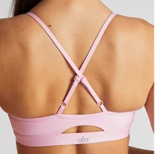 NWT Alo Yoga Airlift Intrigue Bra Sweet Pink Size Small