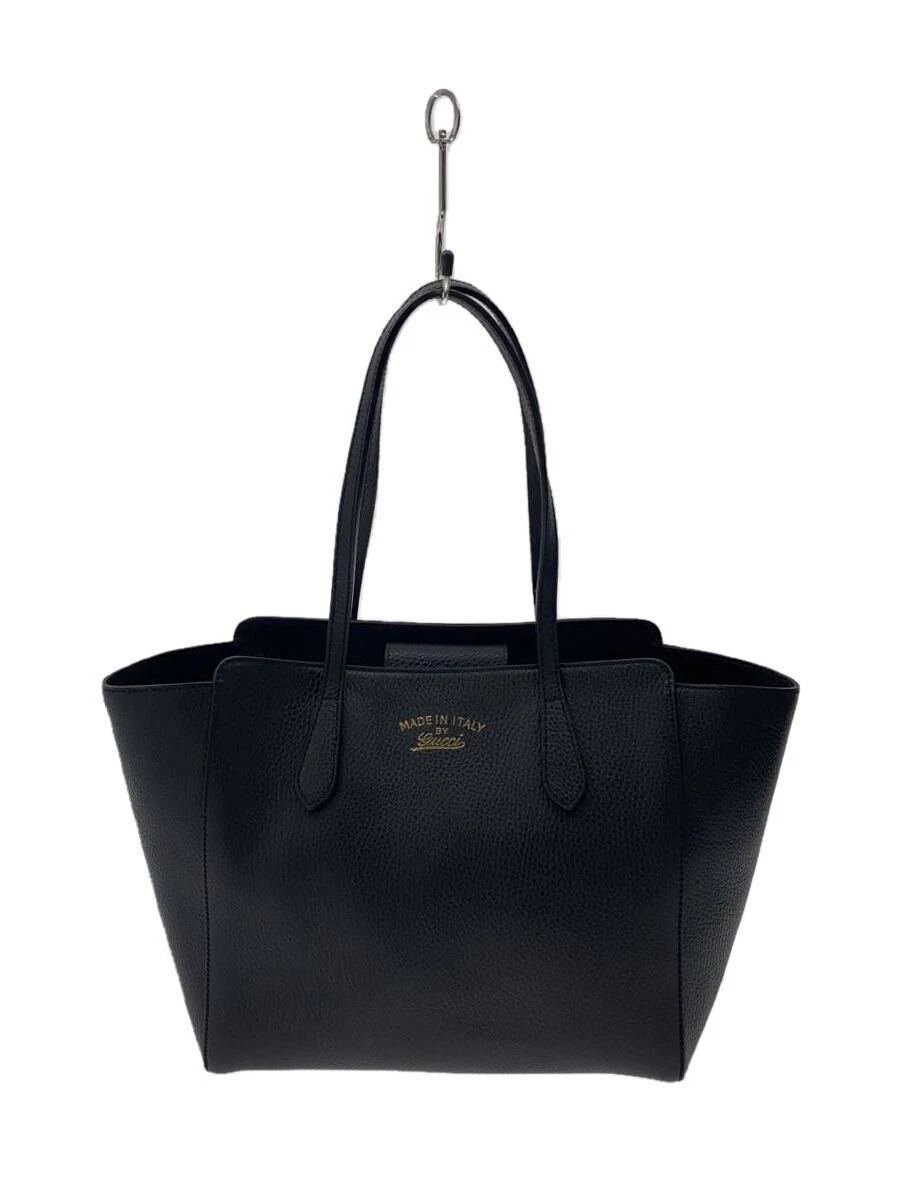 Sac fourre tout moyen GUCCI balançoire cuir BLK du Japon