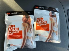 KT Tape CGM Patch. 40 Patches. Stealth Beige. New