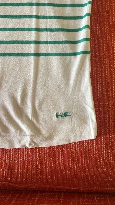 T-shirt Mango maglietta camiseta uomo saldi cotone bianco verde tg S - Imagen 4 de 4