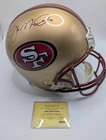 Joe Montana Signed SF 49ers Riddell Replica Helmet COA Mounted Memories.