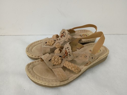 Sandalias cómodas Earth Spirit para mujer talla 11 Gelron 2000 tostadas con tiras - Imagen 4 de 13