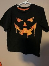 Halloween Kids Youth Children Xs 4/5 Jack O Latern Short Sleeve Shirt