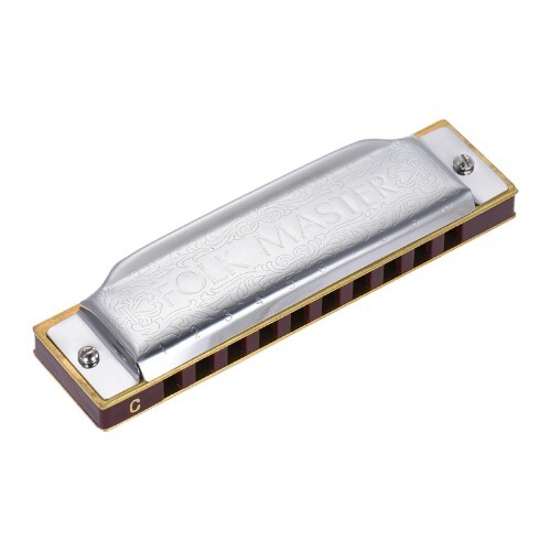 1072-C Folkmaster Standard 10-Hole Diatonic Harmonica Key of C 20 Tone Beginner - Picture 3 of 22