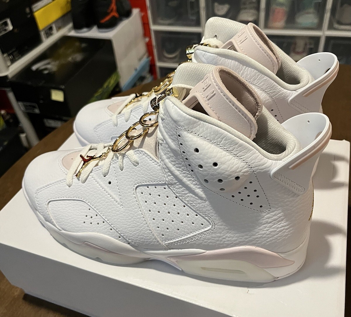 women's air jordan 6 gold hoops stockx