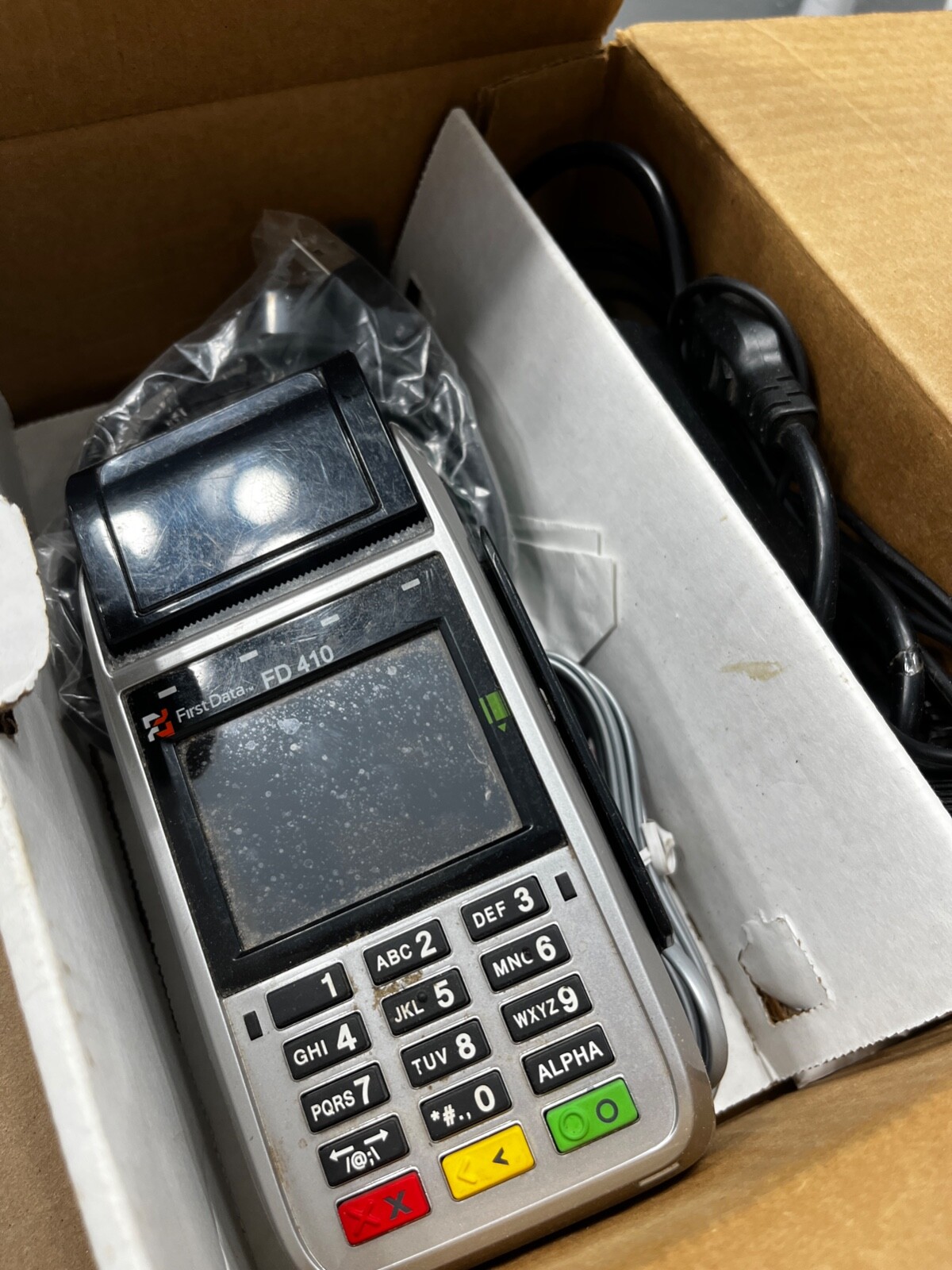 First Data FD410 Verifone Credit Card POS System Lot w/ Accessories | eBay