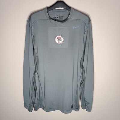 Player Issue Nike Pro UNLV Rebels Long Sleeve Training Shirt LT Size NCAA Vegas