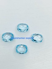Blue Topazd Cushion Briolette Cut Loose Gemstone 10x8mm TO 14x12mm Calibrated DG