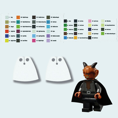 2x Standard Custom Cape/Umhang kompatibel mit Mini Figuren - Star Wars, ...