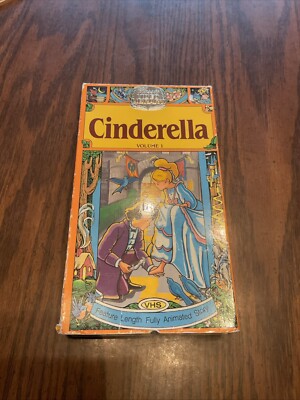 CINDERELLA Classic Video Library VHS Tape NIPPON ANIMATION 1987 Anime GTK Saban!