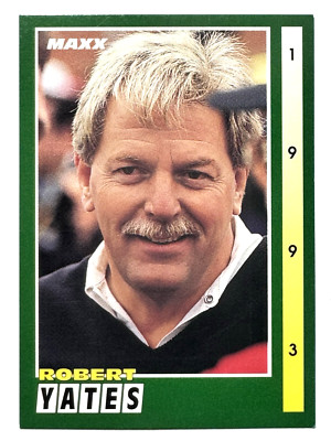 HOF'er ROBERT YATES Team Owner DAVEY ALLISON 1993 Maxx NASCAR Racing Card #101