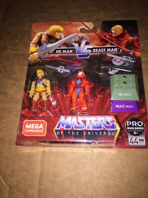 Masters of the Universe HE-MAN vs BEAST MAN MEGA Construx Heroes GNn73