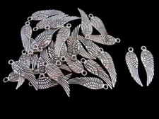 100/200Pcs Tibetan Silver Angel Wing Charms Pendants Jewellery 16mm A27
