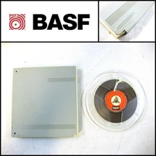 Vintage BASF 5 inch 12.5cm Pre-Recorded Recording Reel Tape with Hard Case
