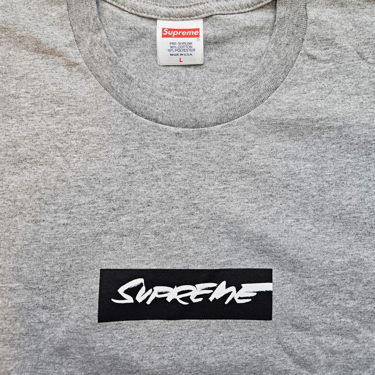 Supreme Futura Box Logo Tee Gray | eBay