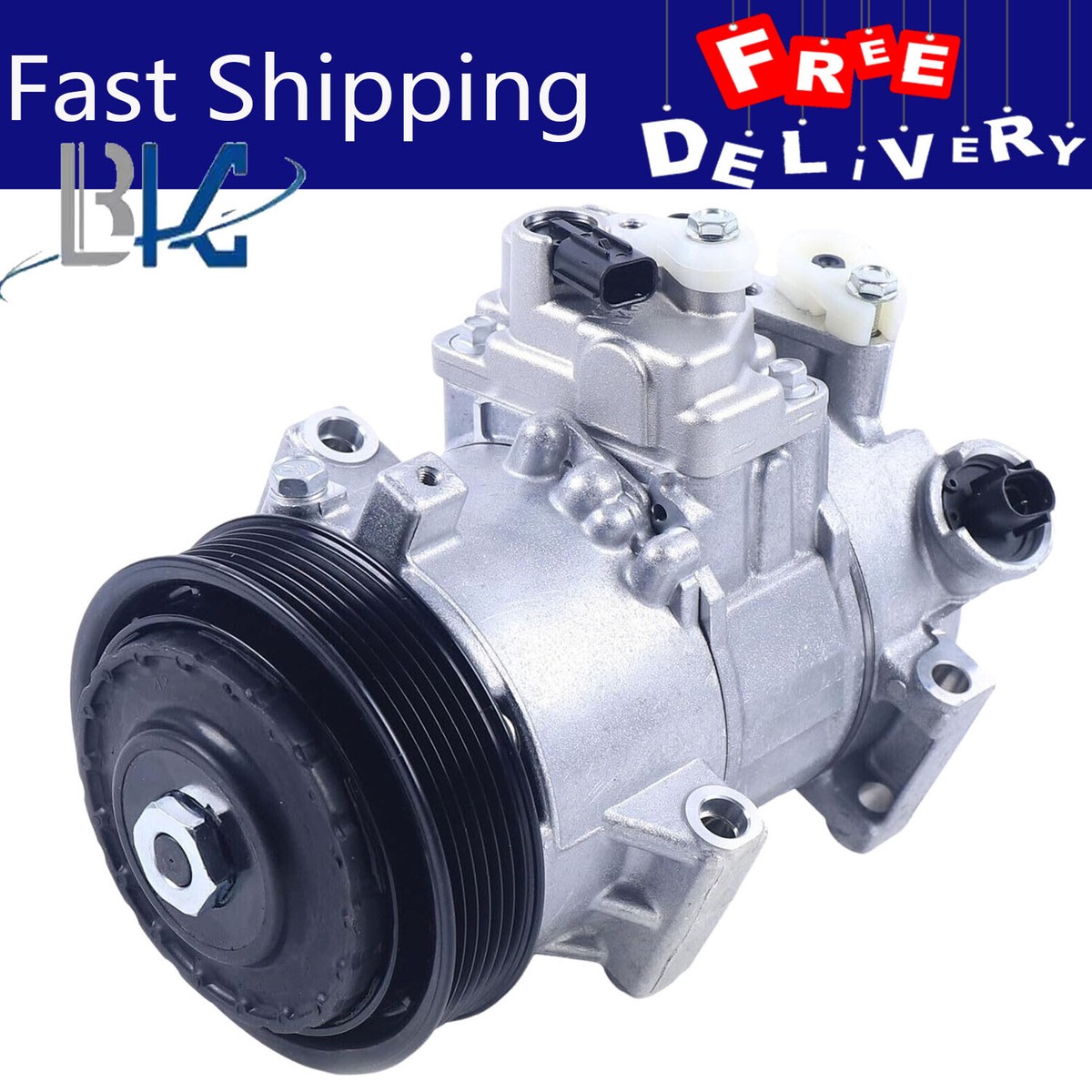 ★Nao★ AC Compressor 447260-3373 447280-9060 for Toyota Corolla 1.8L 12V