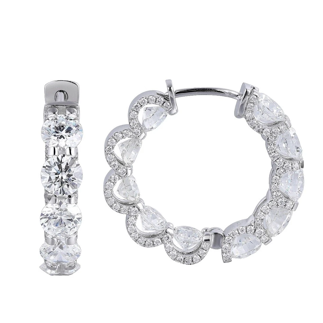 Pendientes de Moda Blanco Deportivo