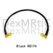 RP SMA male RA to RP SMA male RA pigtail cable RG174 20cm  wifi router adapter 