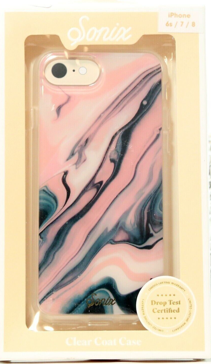 Soniz Clear Coat Case for iPhone SE 7/ 6s Blush Quartz