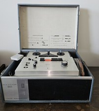 Vintage Rca Victor Solid State Tape Recorder With Blue Case! Monophonic Recorder